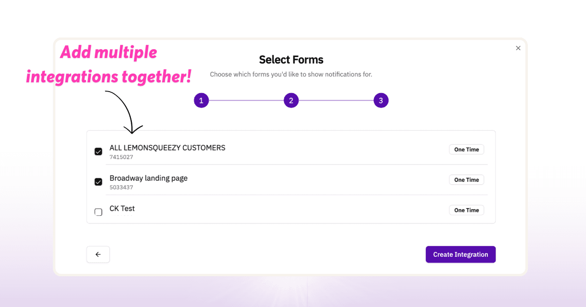 Multi-select integrations and enable/disable them