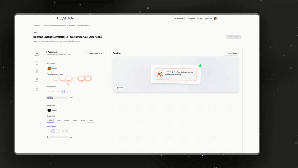 Integration Page Redesign